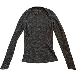Lululemon Kanto Catch Me Long Sleeve Size 4
Wee Stripe Black Heathered Black
